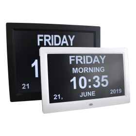 12 DIGITAL LED CALENDAR DAY CLOCK 12" DIGITAL LED CALENDAR DAY CLOCK