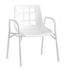 Shower Chair, Aluminium, with Arms, Wide 510mm (150KG capacity)