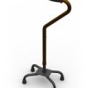 Walking Stick, Quad Base, Crook Handle, Standing Assist, Bronze 850-1080mm (113Kg) Walking Stick, Quad Base, Crook Handle, Standing Assist, Bronze 850-1080mm (113Kg)