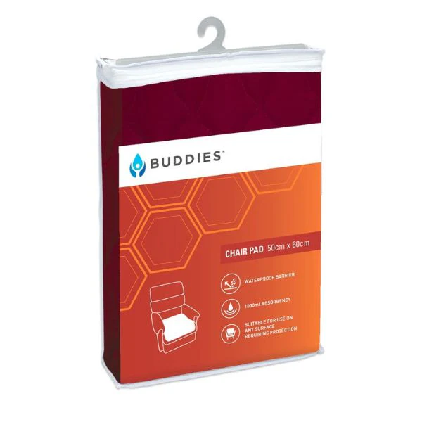 buddies-chair-pad-red Buddies Chair Pad 60x50cm Burgundy