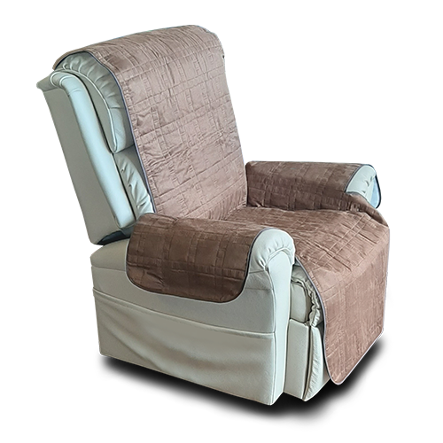 LCCOVER-Brown-LOUNGE Protective Cover for Recliner Lift Chairs